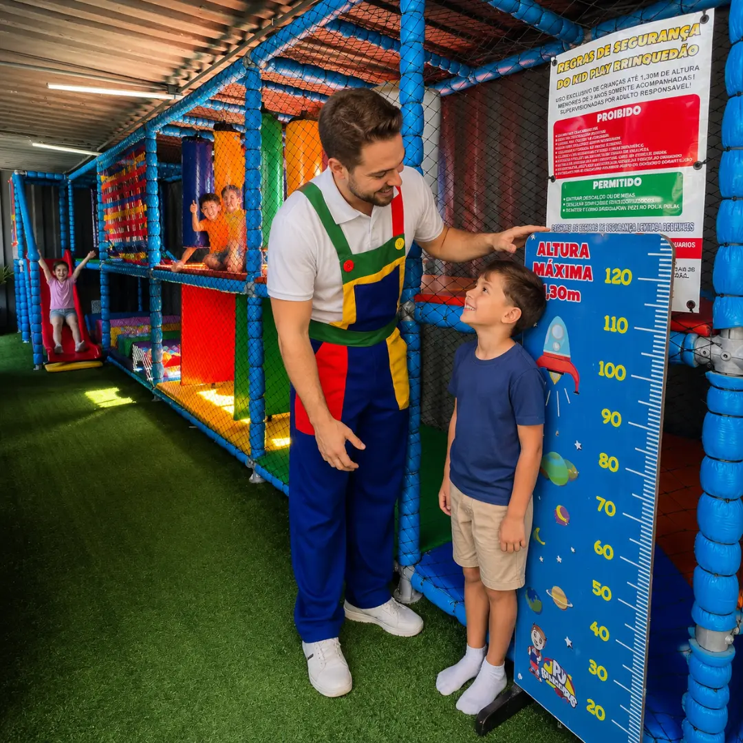 Área kids com monitoria