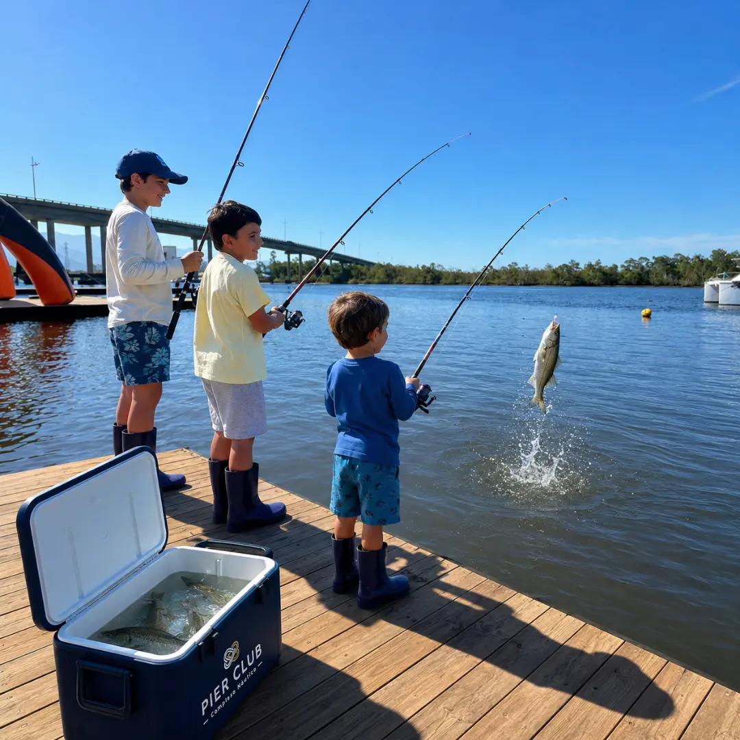 Varas de pesca disponíveis
